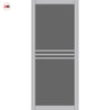 Adina Solid Wood Internal Door Pair UK Made DD0107T Tinted Glass - Mist Grey Premium Primed - Urban Lite® Bespoke Sizes