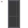 Lerens Solid Wood Internal Door Pair UK Made DD0117T Tinted Glass - Stormy Grey Premium Primed - Urban Lite® Bespoke Sizes