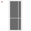 Lerens Solid Wood Internal Door Pair UK Made DD0117T Tinted Glass - Cloud White Premium Primed - Urban Lite® Bespoke Sizes