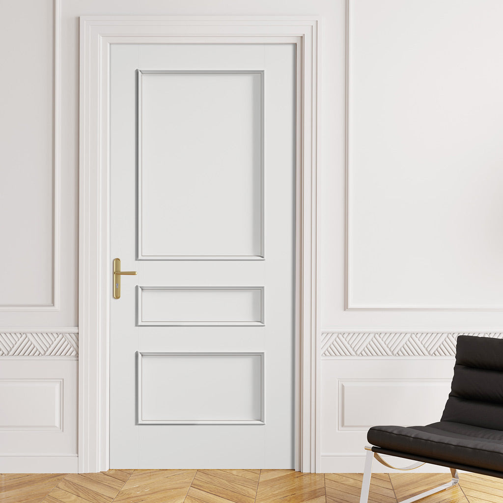 Toledo White Primed Panel Internal Door