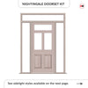 Exterior Victorian Nightingale 3L 2P Door with Two Sidelights & Transom - Customisable: Size, Colour, Glass and Sidelight Options