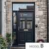 Exterior Victorian Nightingale 3L 2P Front Door with Single Sidelight - Customisable: Size, Colour, Glass and Sidelight Options