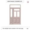 Exterior Victorian Nightingale 3L 2P Front Door with Single Sidelight - Customisable: Size, Colour, Glass and Sidelight Options