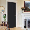 Tula Panel Solid Wood Internal Door UK Made  DD0104P - Shadow Black Premium Primed - Urban Lite® Bespoke Sizes