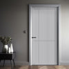 Lerens Panel Solid Wood Internal Door UK Made  DD0117P - Mist Grey Premium Primed - Urban Lite® Bespoke Sizes