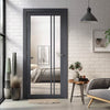 Milano Solid Wood Internal Door UK Made DD0101C Clear Glass - 7 Colour Options Premium Primed - Urban Lite® Bespoke Sizes