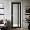 Milano Solid Wood Internal Door UK Made DD0101F Frosted Glass - 7 Colour Options Premium Primed - Urban Lite® Bespoke Sizes