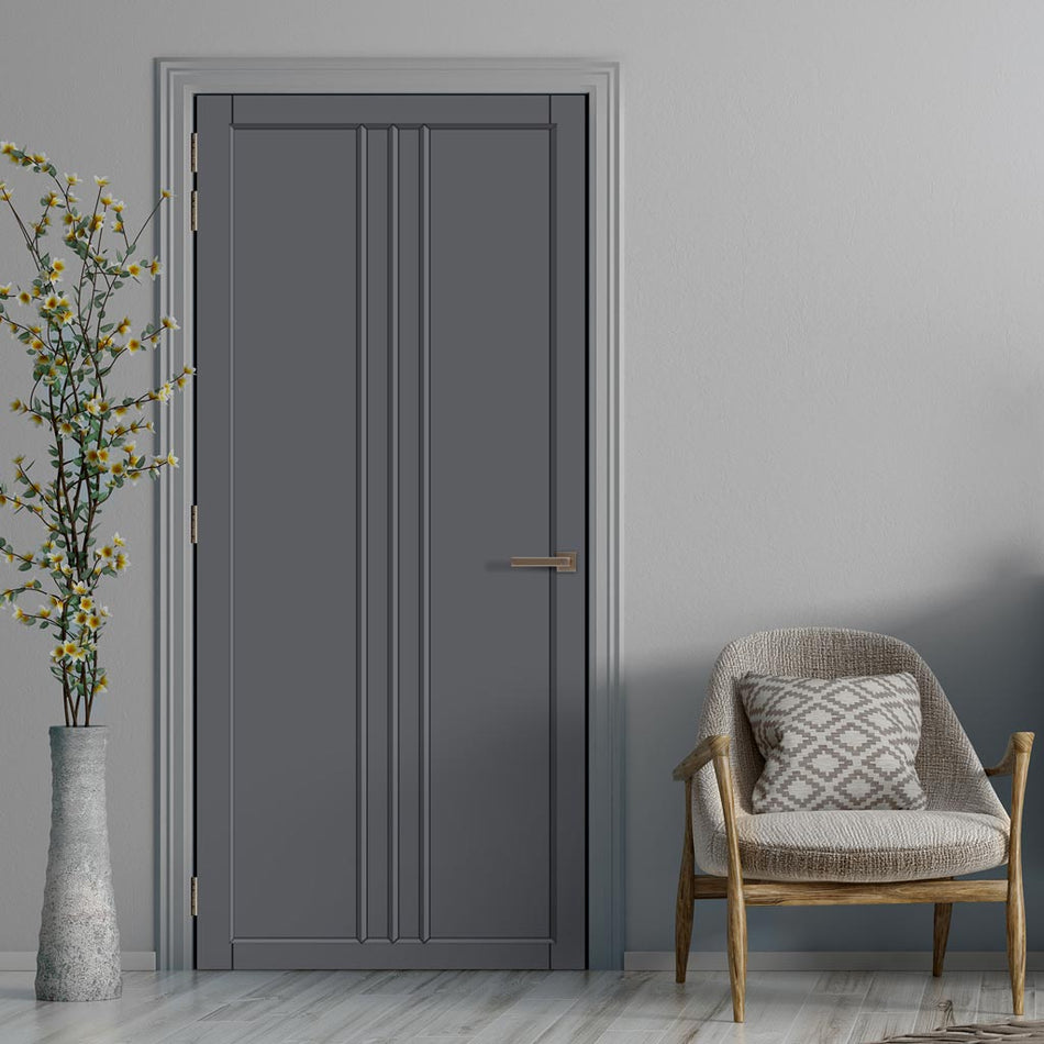 Galeria Panel Solid Wood Internal Door UK Made DD0102P - 7 Colour Options Premium Primed - Urban Lite® Bespoke Sizes
