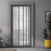 Simona Solid Wood Internal Door UK Made  DD0105F Frosted Glass - Stormy Grey Premium Primed - Urban Lite® Bespoke Sizes