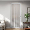 Simona Solid Wood Internal Door UK Made  DD0105F Frosted Glass - Cloud White Premium Primed - Urban Lite® Bespoke Sizes