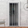 Simona Solid Wood Internal Door UK Made DD0105T Tinted Glass - 7 Colour Options Premium Primed - Urban Lite® Bespoke Sizes