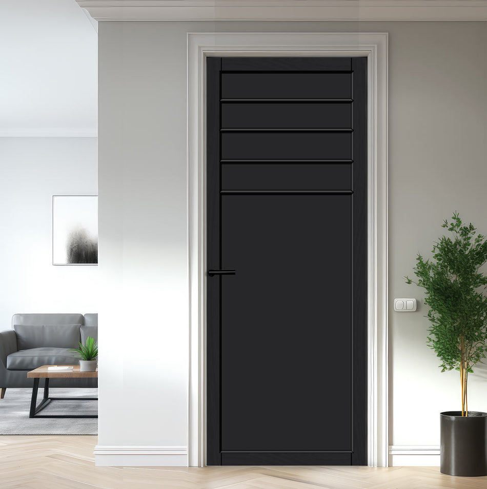 Drake Panel Solid Wood Internal Door UK Made DD0108P - 7 Colour Options Premium Primed - Urban Lite® Bespoke Sizes
