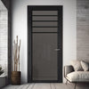Drake Solid Wood Internal Door UK Made DD0108T Tinted Glass - 7 Colour Options Premium Primed - Urban Lite® Bespoke Sizes
