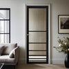 Chord Solid Wood Internal Door UK Made DD0110C Clear Glass - 7 Colour Options Premium Primed - Urban Lite® Bespoke Sizes