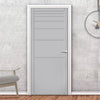 Revella Panel Solid Wood Internal Door UK Made DD0111P - 7 Colour Options Premium Primed - Urban Lite® Bespoke Sizes