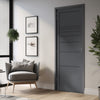 Amoo Panel Solid Wood Internal Door UK Made  DD0112P - Stormy Grey Premium Primed - Urban Lite® Bespoke Sizes