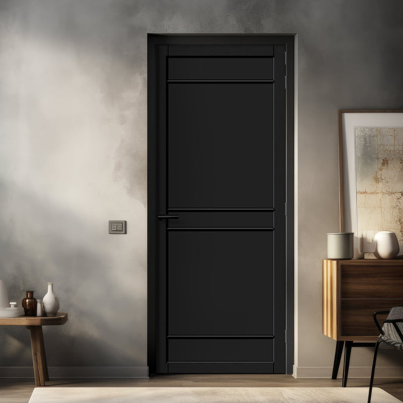 Ebida Panel Solid Wood Internal Door UK Made DD0113P - 7 Colour Options Premium Primed - Urban Lite® Bespoke Sizes