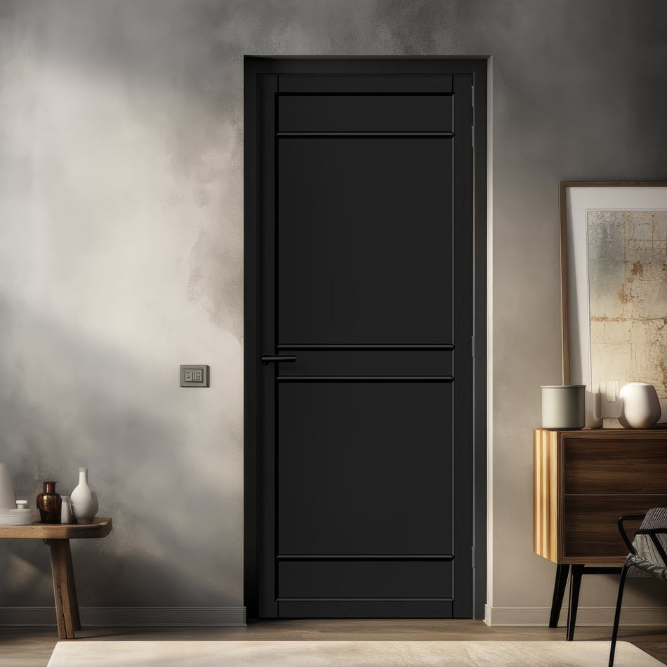 Ebida Panel Solid Wood Internal Door UK Made DD0113P - 7 Colour Options Premium Primed - Urban Lite® Bespoke Sizes