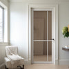 Lerens Solid Wood Internal Door UK Made DD0117C Clear Glass - 7 Colour Options Premium Primed - Urban Lite® Bespoke Sizes