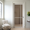Lerens Solid Wood Internal Door UK Made  DD0117C Clear Glass - Cloud White Premium Primed - Urban Lite® Bespoke Sizes