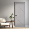 Aria Panel Solid Wood Internal Door UK Made DD0124P - 7 Colour Options Premium Primed - Urban Lite® Bespoke Sizes