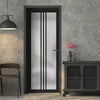 Galeria Solid Wood Internal Door UK Made DD0102F Frosted Glass - 7 Colour Options Premium Primed - Urban Lite® Bespoke Sizes