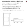 Two Folding Doors & Frame Kit - Tribeca 3 Pane Black Primed 2+0 - Clear Glass