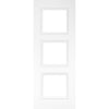 Trinity White Primed Internal Door - Clear Bevelled Glass