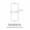 Rails, stiles and glazing bars sizes diagram