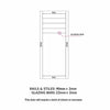 Drake Solid Wood Internal Door Pair UK Made DD0108T Tinted Glass - Stormy Grey Premium Primed - Urban Lite® Bespoke Sizes