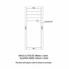 Rails, stiles and glazing bars sizes diagram