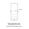 Chord Solid Wood Internal Door Pair UK Made DD0110C Clear Glass - Cloud White Premium Primed - Urban Lite® Bespoke Sizes