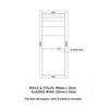 Revella Panel Solid Wood Internal Door Pair UK Made DD0111P - Cloud White Premium Primed - Urban Lite® Bespoke Sizes