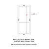 Rails, stiles and glazing bars sizes diagram