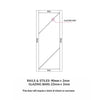 Rails, stiles and glazing bars sizes diagram