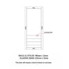 Rails, stiles and glazing bars sizes diagram