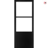 Berkley 2 Pane 1 Panel Solid Wood Internal Door UK Made DD6309SG - Frosted Glass - Eco-Urban - Colour Options