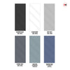 Top Mounted Black Sliding Track & Solid Wood Door - V-Line® Grooved Flush Door V002 - Premium Primed - Six Colour Options