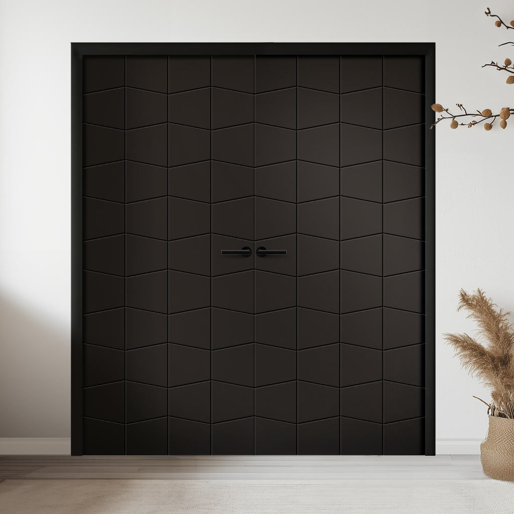 a V-Line Grooved Flush Door