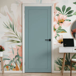 Image: V-Line® Grooved Flush Door V080 - Premium Primed - Six Colour Options