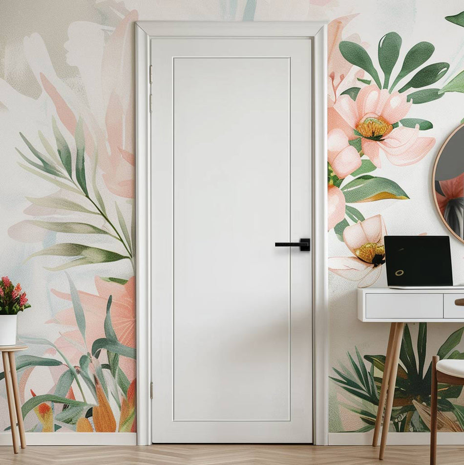 V-Line® Grooved Flush Door V080 - Premium Primed - Six Colour Options