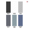 Four Sliding Maximal Wardrobe Doors & Frame Kit - V-Line® Grooved Flush Door V070 - Premium Primed - Six Colour Options
