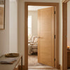 Valdor - Ladder 5 Panel Oak Internal Door - Unfinished