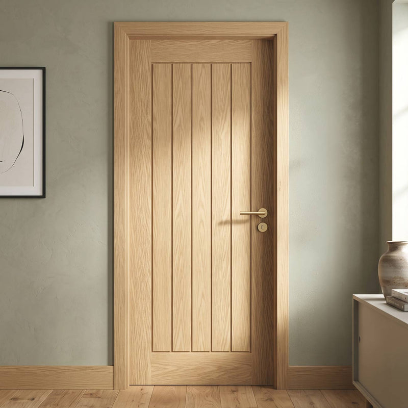 Valdor - Cheshire Oak Internal Door - Prefinished
