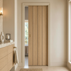 Wexford Oak Flush Single Evokit Pocket Door