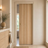 Wexford Oak Flush Single Evokit Pocket Door