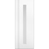 Sierra Blanco Internal Door - Long Clear Glass - White Painted