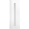 Sierra Blanco Internal Door - Long Clear Glass - White Painted