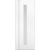 Sierra Blanco Internal Door Pair - Long Clear Glass - White Painted