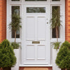 Exterior Victorian Nightingale Made to Measure Front Door - 57mm Thick - Seven Colour Options - Toughened Double Glazing - 1 Pane